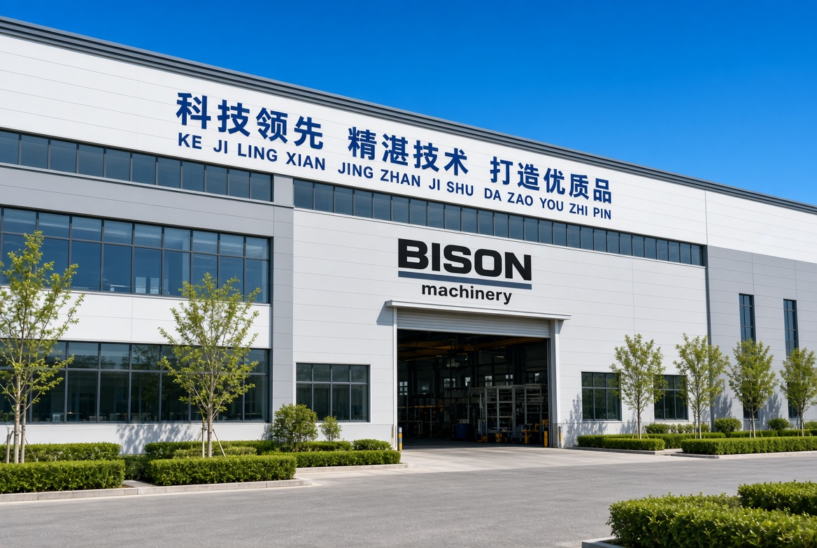 Factory and trucks